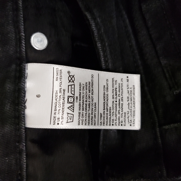 Old Navy Curvy Skinny Black Jeans Size 6 - Picture 6 of 6